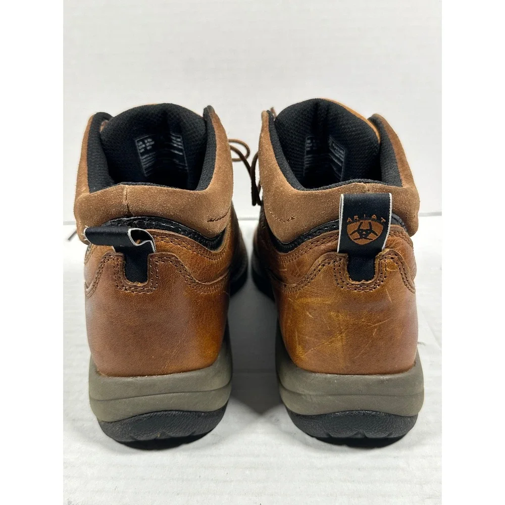 Ariat Jarrison Brown Leather Ankle Work Boots W: 8.5B 31450 Lace Up Equestrian